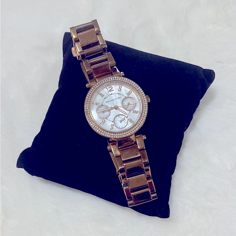 Michael Kor Diamond Encrusted Designer Watch.